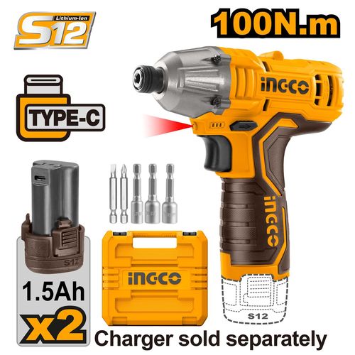 Robust CIRLI12015 Lithium-Ion Impact Driver 12V - Black & Yellow