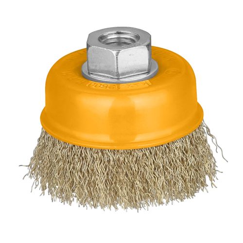 Durable WB10751 Wire Cup Brush - 75mm - Yellow
