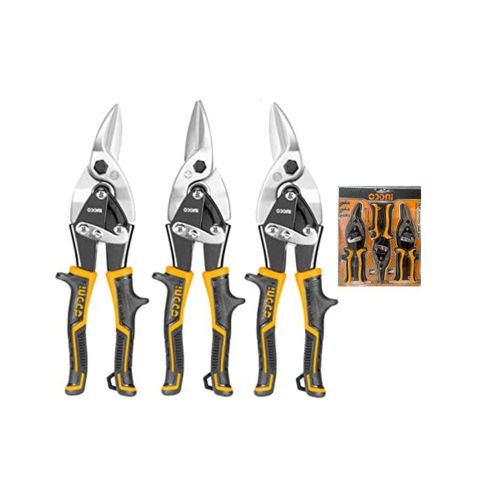Professional High-Performance HTSNK0110 Aviation Snip Set - Black & Yellow