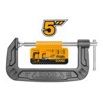 Commercial-Grade HGC0105 G Clamp - 5" - Yellow