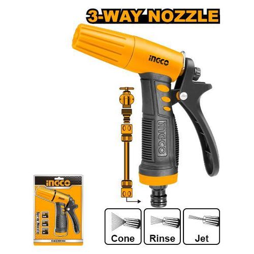Reliable HWSG032 Plastic Trigger Nozzle 3-way - Black & Yellow