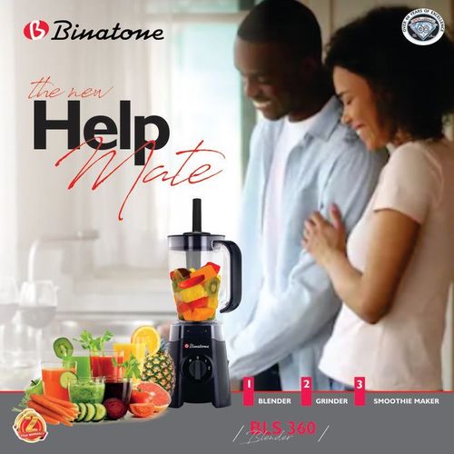 Binatone BLS-360 - 1.25L - 300W - Blender/Smoothie Maker – Black